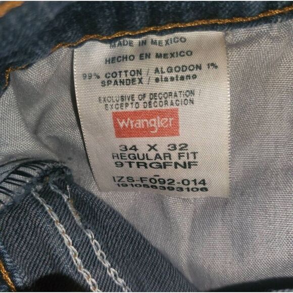 Vintage Wrangler Regular Fit Jeans Size  34 X 32. - Picture 6 of 6
